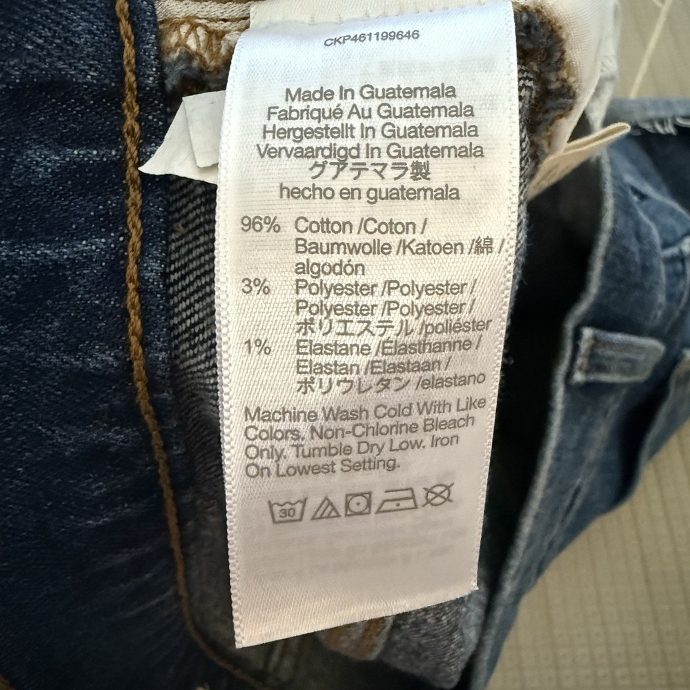 Madewell High Rise Denim Shorts Size 27 Raw Hem Rolled Cuff - Picture 5 of 8